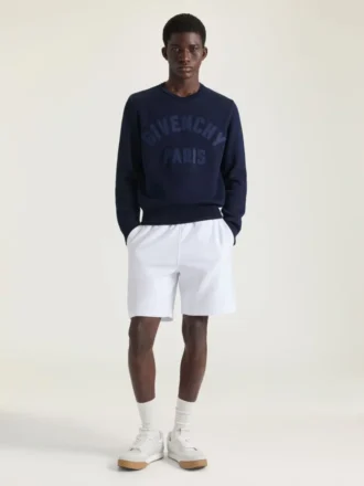 Jersey de punto de algodón con bordado «Givenchy Paris»