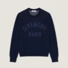 Jersey de punto de algodón con bordado «Givenchy Paris»