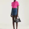 Mini falda cargo en denim azul medio Mini falda cargo en denim azul medio