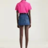 Mini falda cargo en denim azul medio Mini falda cargo en denim azul medio