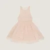 Mini vestido babydoll con volantes de nailon Mini vestido babydoll con volantes de nailon
