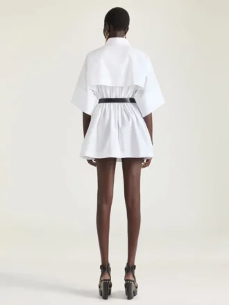 Mini vestido camisero de popelín