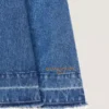 Minivestido de denim azul medio