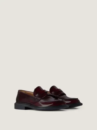 Mocasines de hombre en piel cepillada
