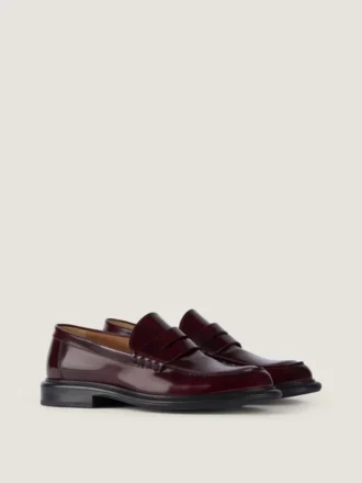 Mocasines de hombre en piel cepillada