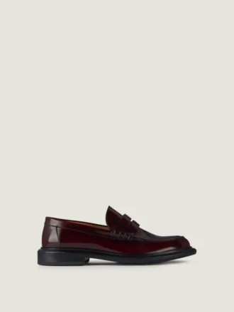 Mocasines de hombre en piel cepillada