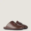 Mules acolchadas en piel napa