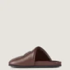 Mules acolchadas en piel napa