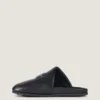 Mules acolchadas en piel napa