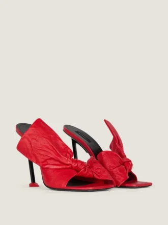 Mules de tacón Boudoir en piel napa con lazo Mules de tacón Boudoir en piel napa con lazo