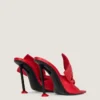 Mules de tacón Boudoir en piel napa con lazo