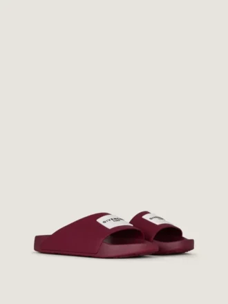 Mules planas Label de goma