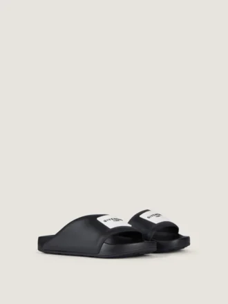 Mules planas Label de goma