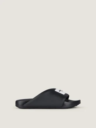 Mules planas Label de goma