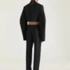 Pantalones ajustados de lana y mohair