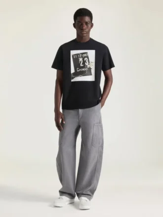 Camiseta de algodón con estampado de claqueta
