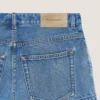 Pantalones cortos de denim azul medio