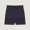 Pantalones cortos de punto con detalles de malla