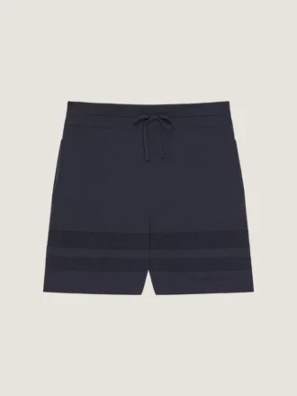 Pantalones cortos de punto con detalles de malla