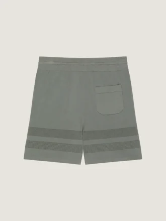 Pantalones cortos de punto con detalles de malla Pantalones cortos de punto con detalles de malla