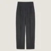 Pantalones de doble pliegue en lana