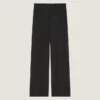 Pantalones de doble pliegue en lana y mohair