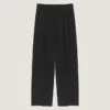 Pantalones de lana con doble pliegue