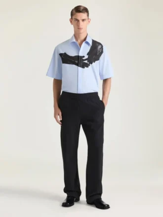 Pantalones joggers con costuras de alta costura en felpa bordada con el logotipo de Givenchy Paris Pantalones joggers con costuras de alta costura en felpa bordada con el logotipo de Givenchy Paris