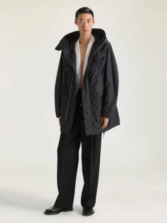 Parka con costuras de alta costura