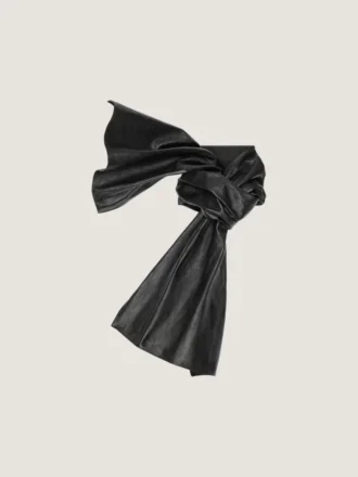 Pañuelo maxi con lazo de piel