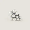 Pendiente tipo ear cuff de la línea Crystal Pearl en metal y perlas Pendiente tipo ear cuff de la línea Crystal Pearl en metal y perlas