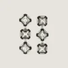 Pendientes Deconstructed Crystals en metal y cristales Pendientes Deconstructed Crystals en metal y cristales