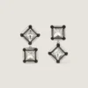 Pendientes Deconstructed Crystals en metal y cristales Pendientes Deconstructed Crystals en metal y cristales