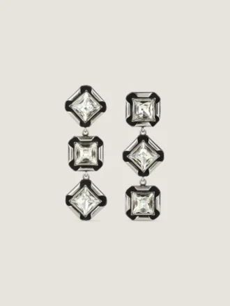 Pendientes Deconstructed Crystals en metal y cristales Pendientes Deconstructed Crystals en metal y cristales