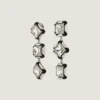 Pendientes Deconstructed Crystals en metal y cristales Pendientes Deconstructed Crystals en metal y cristales