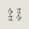 Pendientes Deconstructed Crystals en metal y cristales Pendientes Deconstructed Crystals en metal y cristales