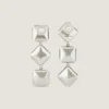 Pendientes Deconstructed Crystals en metal y cristales Pendientes Deconstructed Crystals en metal y cristales