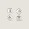 Pendientes Deconstructed Crystals en metal y cristales Pendientes Deconstructed Crystals en metal y cristales