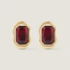 Pendientes esculturales de cristal en metal y cristales Pendientes esculturales de cristal en metal y cristales