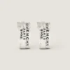 Pendientes Givenchy Tape en metal y esmalte Pendientes Givenchy Tape en metal y esmalte