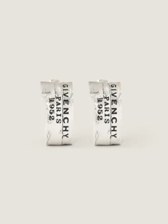 Pendientes Givenchy Tape en metal y esmalte