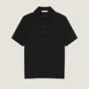 Polo de algodón con detalles de grosgrain Polo de algodón con detalles de grosgrain