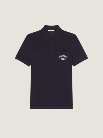 Polo de algodón piqué con bordado «Givenchy Paris»