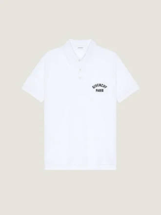 Polo de algodón piqué con bordado «Givenchy Paris»