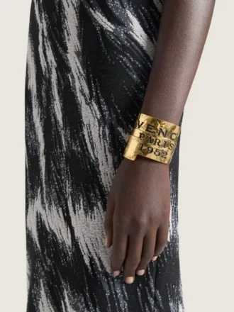 Pulsera tipo brazalete «Givenchy Tape» en metal y esmalte
