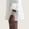 Pulsera tipo brazalete «Givenchy Tape» en metal y esmalte