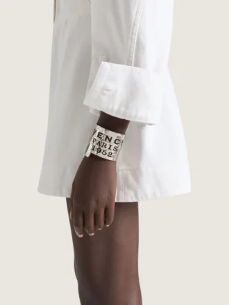Pulsera tipo brazalete «Givenchy Tape» en metal y esmalte