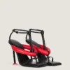 Sandalias de tacón bicolor Boudoir en piel napa Sandalias de tacón bicolor Boudoir en piel napa