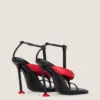 Sandalias de tacón bicolor Boudoir en piel napa Sandalias de tacón bicolor Boudoir en piel napa