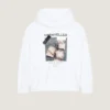Sudadera con capucha de felpa con estampado de archivo